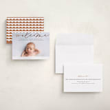 "Welcome Ribbon" - Birth Announcements in Charcoal by Erica Krystek - Assembled