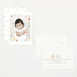 "Garden Fox" - Birth Announcements in Peach by Hannah Williams - Assembled