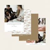 "Floral Arch" - Birth Announcements in Fawn by Susan Zinader - Back of Card Options