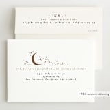"Galaxy" - Birth Announcements in Mocha by Alethea and Ruth - FREE Recipient Addressing