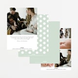 "Mist" - Birth Announcements in Parchment by Everett Paper Goods - Back of Card Options