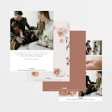 "Grace" - Birth Announcements in Rose by Nicoletta Savod - Back of Card Options