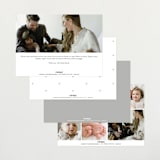 "Our Little Love" - Birth Announcements in Cloud by Carolyn Nicks - Back of Card Options