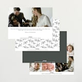 "Graceful Laurels" - Birth Announcements in Lace by Jessica Williams - Back of Card Options