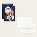 "So Current" - Birth Announcements in Navy by Carolyn MacLaren - Assembled