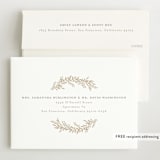 "Botanica Frame" - Birth Announcements in Vanilla by Laura Hankins - FREE Recipient Addressing