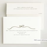 "Bow Tied" - Birth Announcements in Cotton by Kaydi Bishop - FREE Recipient Addressing