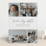 "Festive Dots" - Birth Announcements in Cotton by Wendy Chung - Front