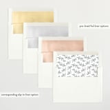 "Graceful Laurels" - Birth Announcements in Lace by Jessica Williams - Envelope Liner Options