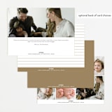"Sweetheart" - Birth Announcements in Pearl by Pixel and Hank - Back of Card Options