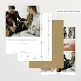 "Antique" - Birth Announcements in Pearl by Corinne Malesic - Back of Card Options