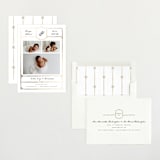 "Antique" - Birth Announcements in Pearl by Corinne Malesic - Assembled