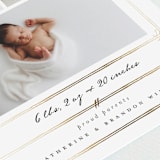 "Antique" - Birth Announcements in Pearl by Corinne Malesic - Detail