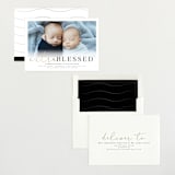 "Extra blessed" - Birth Announcements in Onyx by Lea Delaveris - Assembled