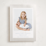 "Pinstripe Frame" - Birth Announcements in Sky by Jennifer Holbrook - Front