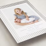 "Pinstripe Frame" - Birth Announcements in Sky by Jennifer Holbrook - Detail