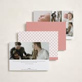"Byline" - Birth Announcements in Melon by Laura Hankins - Back of Card Options