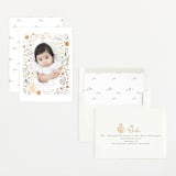 "Garden Fox" - Birth Announcements in Peach by Hannah Williams - Assembled