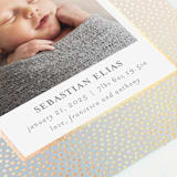 "Mini Confetti" - Birth Announcements in Sunrise by Townsend Majors - Detail