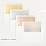 "Mini Confetti" - Birth Announcements in Sunrise by Townsend Majors - Envelope Liner Options