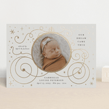 "Disney's Cinderella Carriage" - Birth Announcements in Ivory by Amy Payne - Front