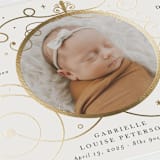 "Disney's Cinderella Carriage" - Birth Announcements in Ivory by Amy Payne - Detail