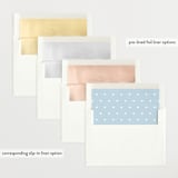 "Tiny Heart" - Birth Announcements in Sky by Melanie Kosuge - Envelope Liner Options