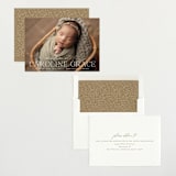 "Loving Welcome" - Birth Announcements in Ivory by Ekko Studio - Assembled