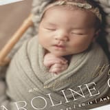 "Loving Welcome" - Birth Announcements in Ivory by Ekko Studio - Detail