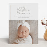 "Glimmer" - Birth Announcements in Sugar by Jessica Williams - Front