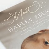 "Lunaria" - Birth Announcements in Sugar by Everett Paper Goods - Detail