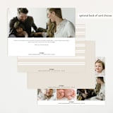 "A BIG Hello" - Birth Announcements in Cotton by Robert and Stella - Back of Card Options