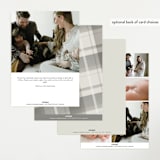 "Scripted Welcome" - Birth Announcements in Cloud by Jackie Crawford - Back of Card Options
