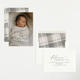 "Scripted Welcome" - Birth Announcements in Cloud by Jackie Crawford - Assembled