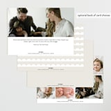 "Border script" - Birth Announcements in Powder by Creo Study - Back of Card Options