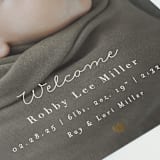 "Tiny Heart" - Birth Announcements in Snow by AK Graphics - Detail