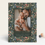 "Wildflowers" - Birth Announcements in Forest by Elly - Front