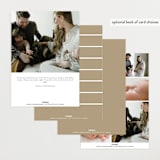 "Trio" - Birth Announcements in Lily by Ekko Studio - Back of Card Options