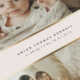 "Trio" - Birth Announcements in Lily by Ekko Studio - Detail