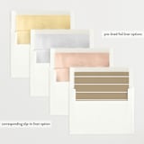 "Trio" - Birth Announcements in Lily by Ekko Studio - Envelope Liner Options