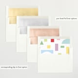 "Toy Blocks" - Birth Announcements in Pastel by Elly - Envelope Liner Options