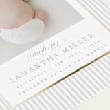 "Minimal stripes" - Birth Announcements in Cloud by Teju Reval - Detail