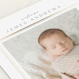 "Classic Border" - Birth Announcements in Cloud by Nicole Walsh - Detail