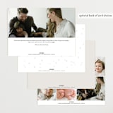 "Milky Way" - Birth Announcements in Cloud by Gwen Bedat - Back of Card Options