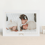 "Ribbon Wrap" - Birth Announcements in Cotton by Jessica Williams - Front