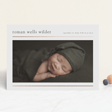 "Modern lines" - Birth Announcements in Cotton by Stacey Meacham - Front
