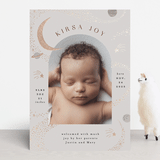"Galaxy" - Birth Announcements in Mocha by Alethea and Ruth - Front