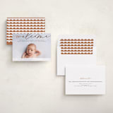 "Welcome Ribbon" - Birth Announcements in Charcoal by Erica Krystek - Assembled