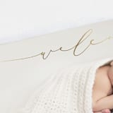 "Blissful Welcome" - Birth Announcements in Fawn by Olivia Raufman - Detail