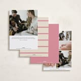 "embellished bows" - Birth Announcements in Bubblegum by Baumbirdy - Back of Card Options